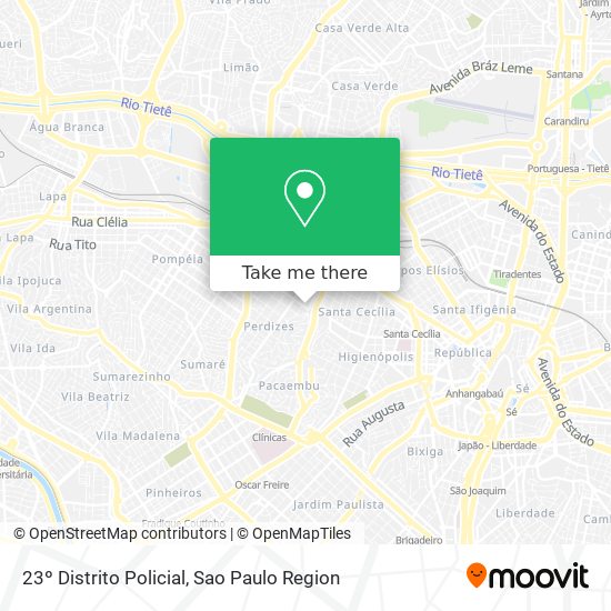 23º Distrito Policial map