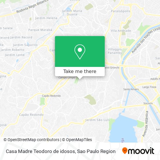 Casa Madre Teodoro de idosos map