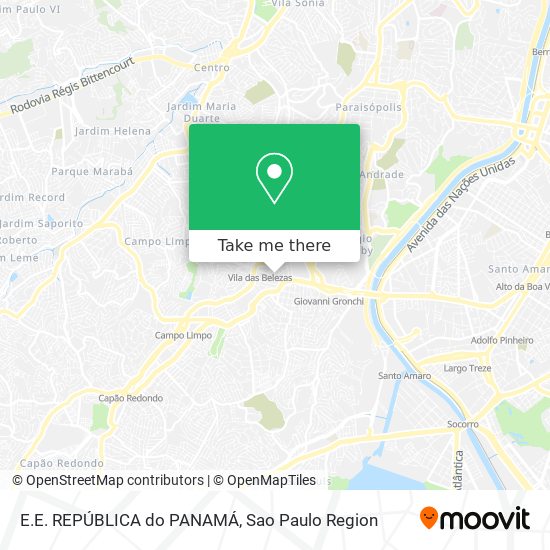 E.E. REPÚBLICA do PANAMÁ map