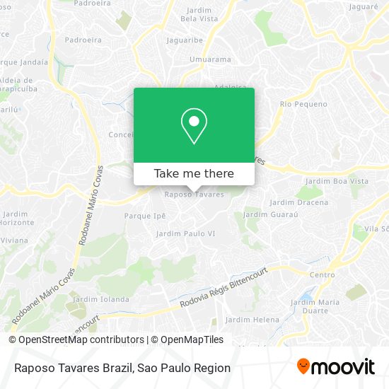 Raposo Tavares Brazil map