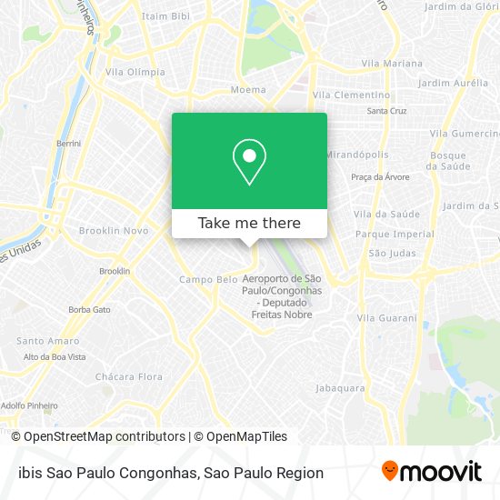 ibis Sao Paulo Congonhas map