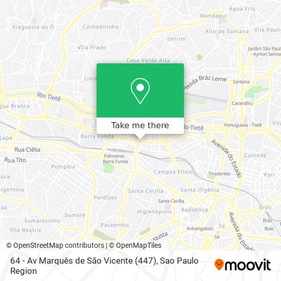 64 - Av Marquês de São Vicente (447) map