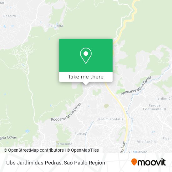 Mapa Ubs Jardim das Pedras