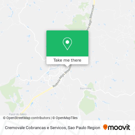 Cremovale Cobrancas e Servicos map