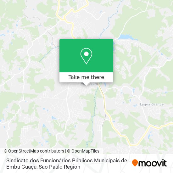 Mapa Sindicato dos Funcionários Públicos Municipais de Embu Guaçu