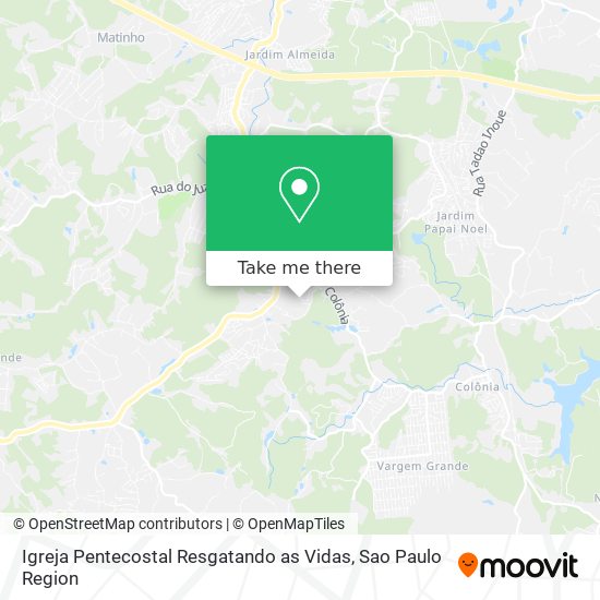 Igreja Pentecostal Resgatando as Vidas map