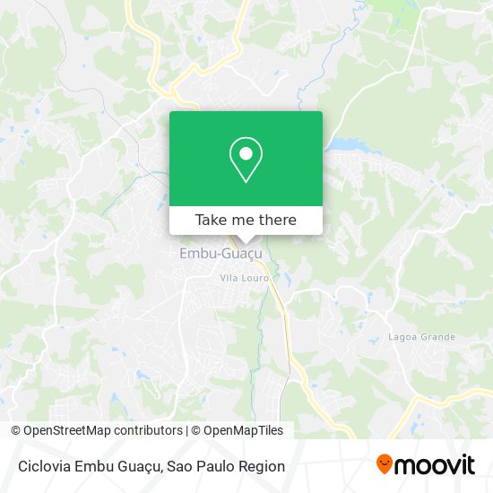 Ciclovia Embu Guaçu map