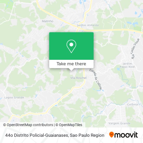 44o Distrito Policial-Guaianases map