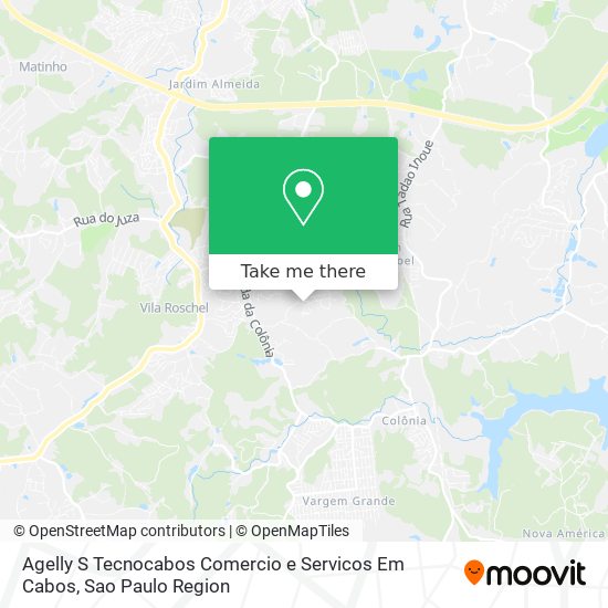 Agelly S Tecnocabos Comercio e Servicos Em Cabos map