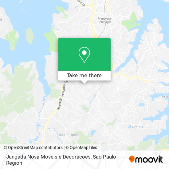 Jangada Nova Moveis e Decoracoes map