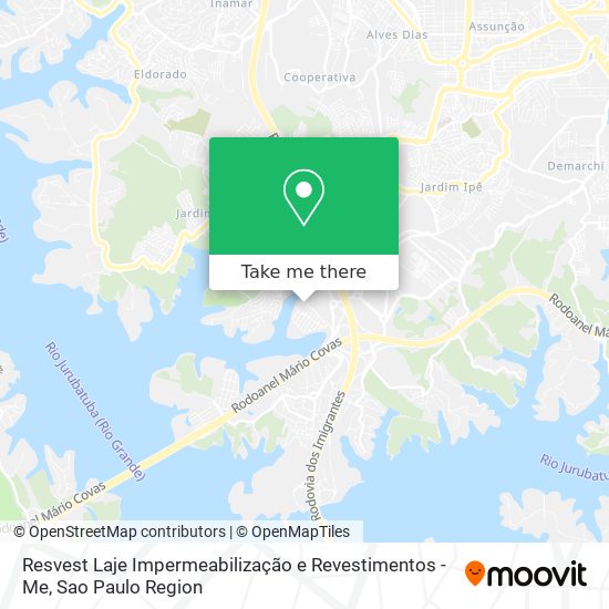 Resvest Laje Impermeabilização e Revestimentos -Me map