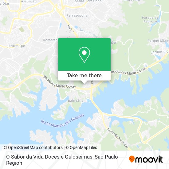 O Sabor da Vida Doces e Guloseimas map