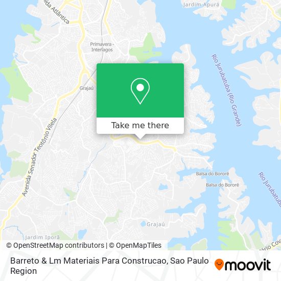 Mapa Barreto & Lm Materiais Para Construcao