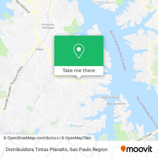 Mapa Distribuidora Tintas Planalto