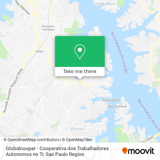 Mapa Globalcooper - Cooperativa dos Trabalhadores Autonomos no Tr