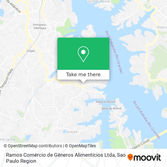 Ramos Comércio de Gêneros Alimentícios Ltda map