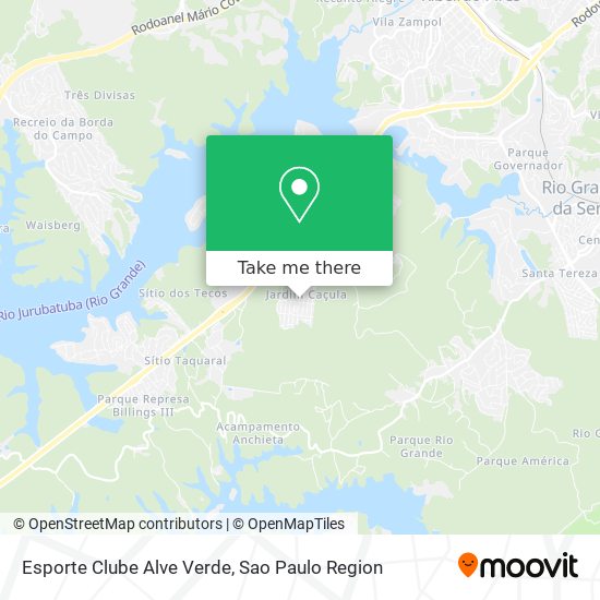 Mapa Esporte Clube Alve Verde