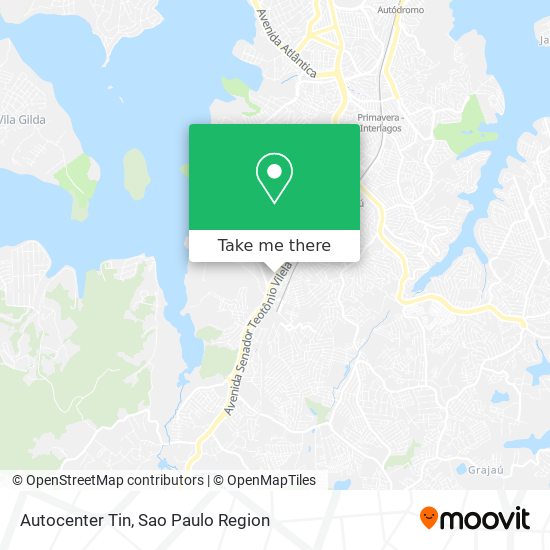 Mapa Autocenter Tin