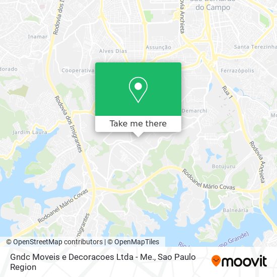 Mapa Gndc Moveis e Decoracoes Ltda - Me.
