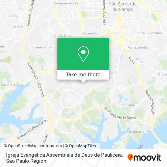 Igreja Evangelica Assembleia de Deus de Pauliceia map