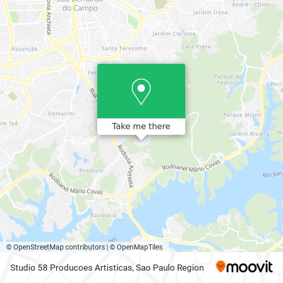 Mapa Studio 58 Producoes Artisticas