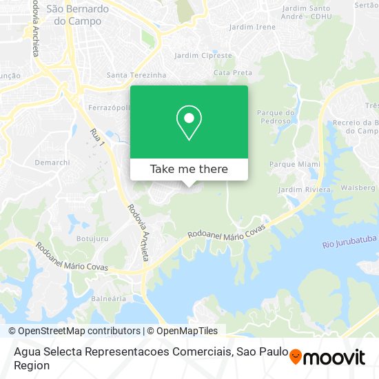 Agua Selecta Representacoes Comerciais map