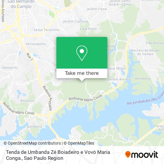 Tenda de Umbanda Zé Boiadeiro e Vovó Maria Conga. map