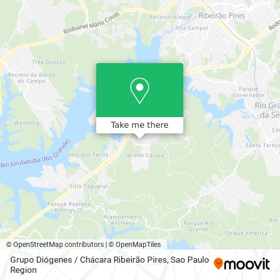 Mapa Grupo Diógenes / Chácara Ribeirão Pires