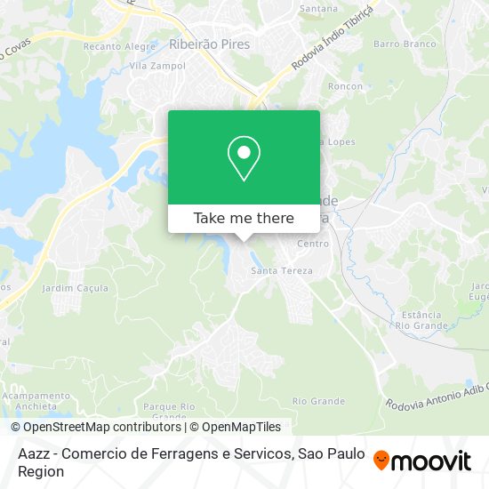 Aazz - Comercio de Ferragens e Servicos map