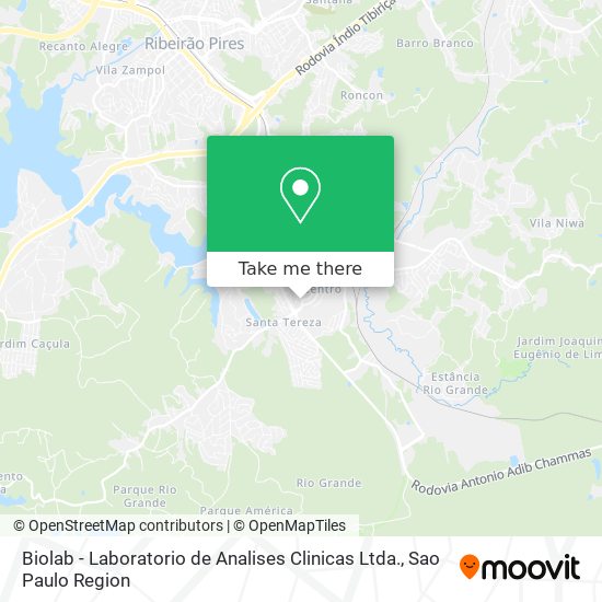 Biolab - Laboratorio de Analises Clinicas Ltda. map