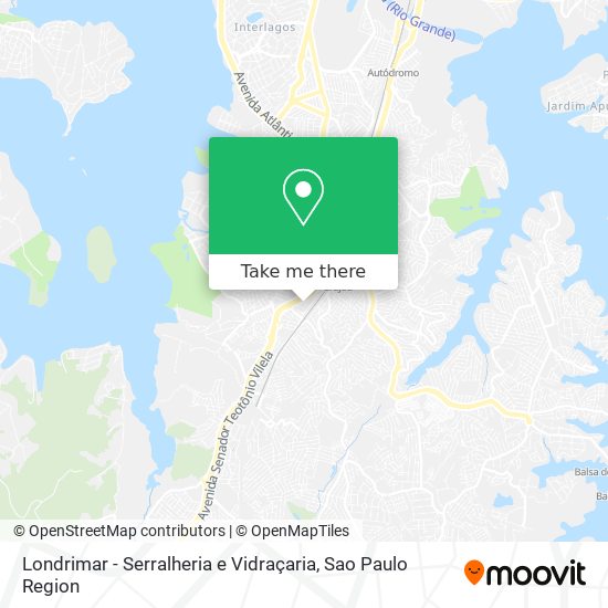 Mapa Londrimar - Serralheria e Vidraçaria