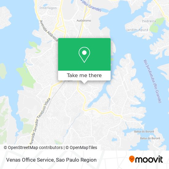 Venas Office Service map