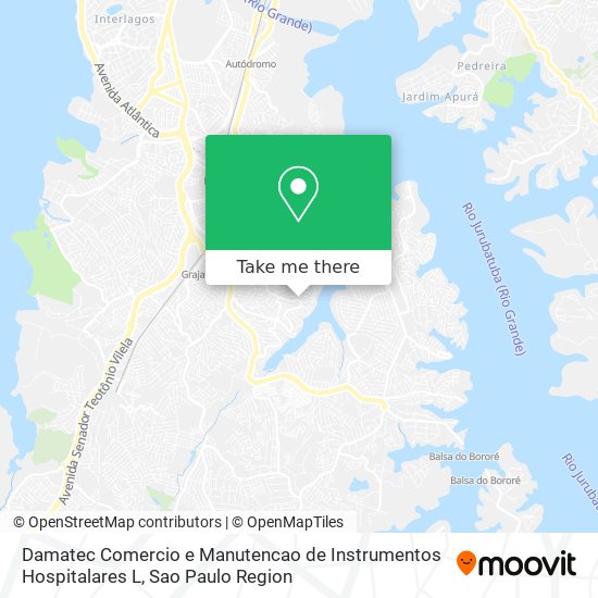 Damatec Comercio e Manutencao de Instrumentos Hospitalares L map