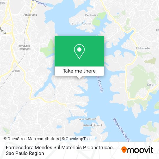 Mapa Fornecedora Mendes Sul Materiais P Construcao