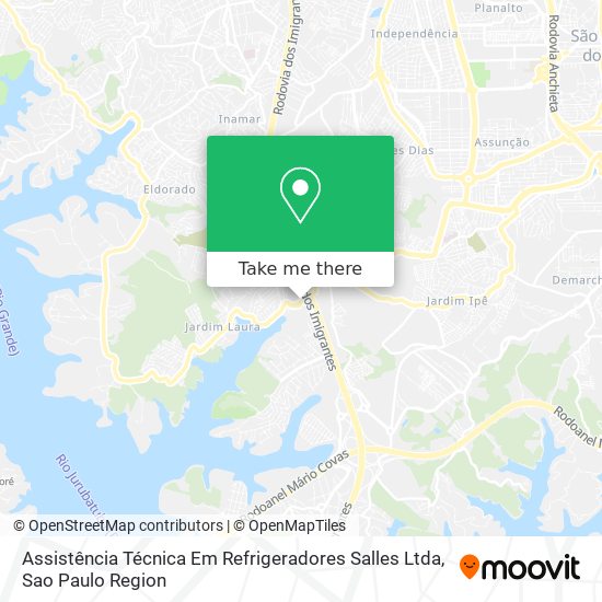 Mapa Assistência Técnica Em Refrigeradores Salles Ltda