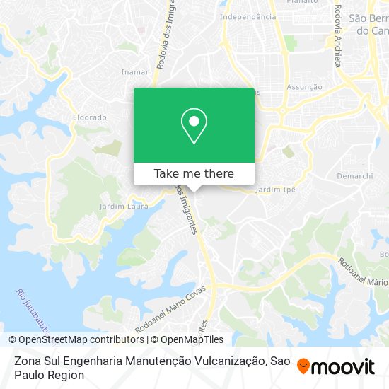 Zona Sul Engenharia Manutenção Vulcanização map