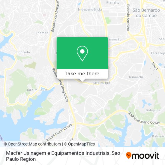 Macfer Usinagem e Equipamentos Industriais map