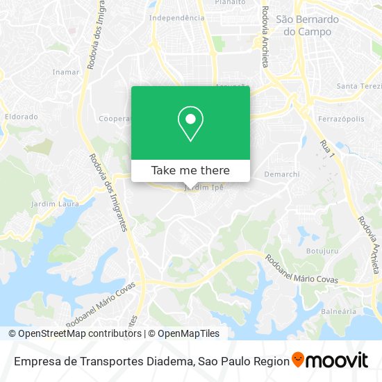 Empresa de Transportes Diadema map