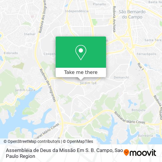 Assembléia de Deus da Missão Em S. B. Campo map