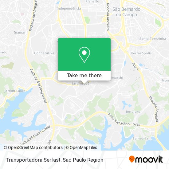 Transportadora Serfast map