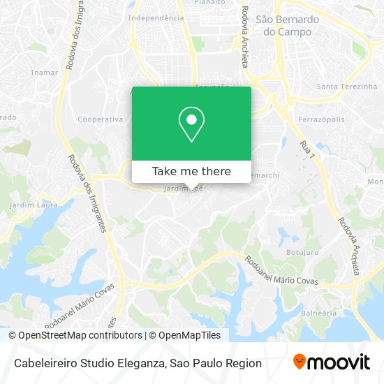 Cabeleireiro Studio Eleganza map