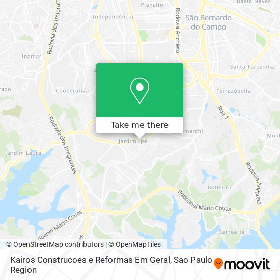 Mapa Kairos Construcoes e Reformas Em Geral