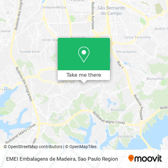 Mapa EMEI Embalagens de Madeira