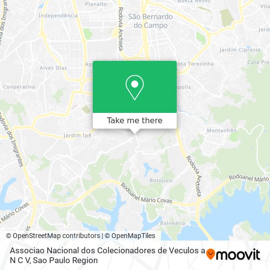 Associao Nacional dos Colecionadores de Veculos a N C V map