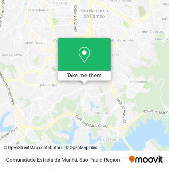 Comunidade Estrela da Manhã map