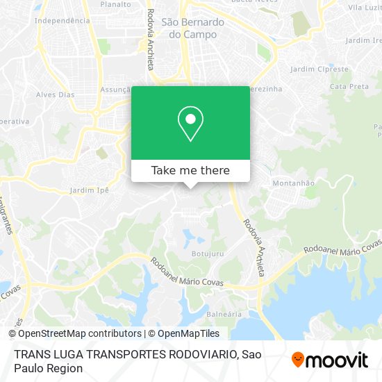 TRANS LUGA TRANSPORTES RODOVIARIO map