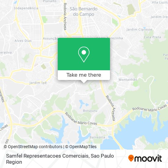 Samfel Representacoes Comerciais map