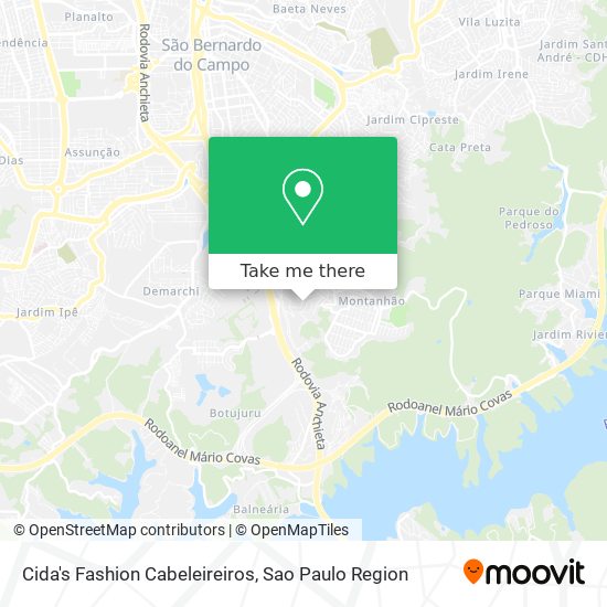 Cida's Fashion Cabeleireiros map