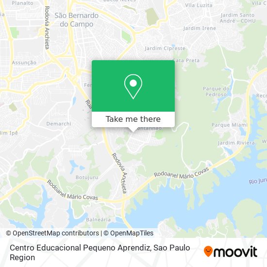 Centro Educacional Pequeno Aprendiz map