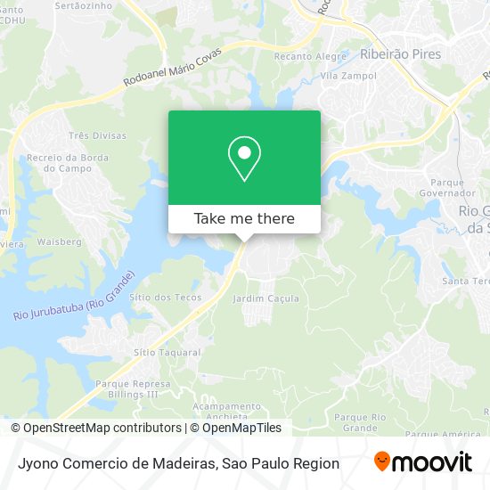 Mapa Jyono Comercio de Madeiras